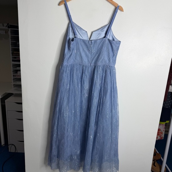 NWT City Chic Serena Lace Midi Dress Powder Blue 16 FairyCore Periwinkle - Picture 3 of 9